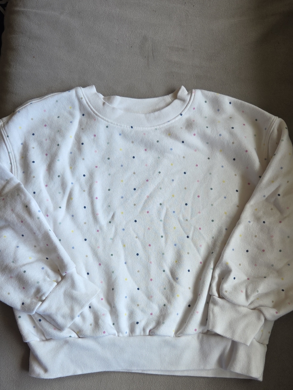GAP Sweatshirt with Multicolor Polka Dots